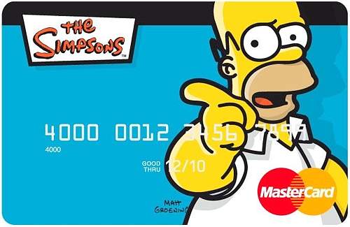 La tarjeta de Homero Simpson