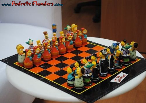 Espectacular ajedrez de Los Simpson