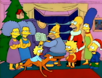 Imagen Promocional de Especial de Navidad de los Simpsons Temporada 1 de Los Simpson