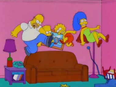 Gag del Sofá del capítulo Historias de la Biblia Temporada 10 de Los Simpson