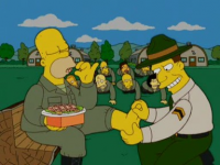 Imagen Promocional de Homero en el ejército Temporada 18 de Los Simpson