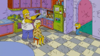 Imagen Promocional de Homero Manos de Tijera Temporada 22 de Los Simpson