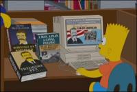 Imagen Promocional de Bart Stops To Smell The Roosevelts Temporada 23 de Los Simpson