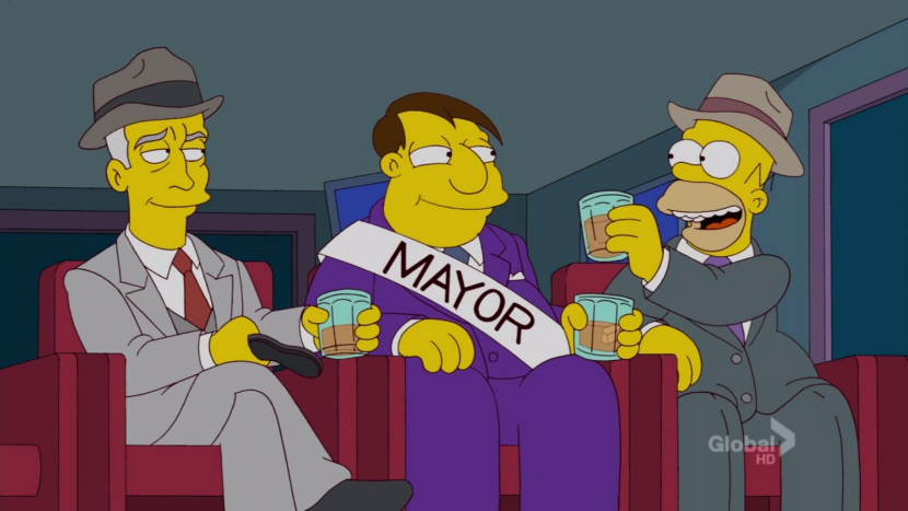 Imagen Promocional del capítulo The Man in the Blue Flannel Pants Temporada 23 de Los Simpson