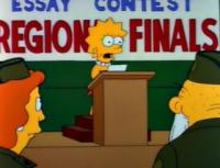 Imagen Promocional de El Patriotismo de Lisa Temporada 3 de Los Simpson