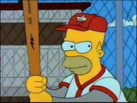 Imagen Promocional de Homero al Bat Temporada 3 de Los Simpson