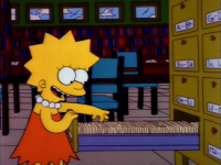 Imagen Promocional de Los Pronósticos de Lisa Temporada 3 de Los Simpson