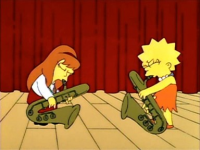 Imagen Promocional de La Rival de Lisa Temporada 6 de Los Simpson