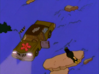 Imagen Promocional de El Bueno, La Mala y El Feo Temporada 9 de Los Simpson