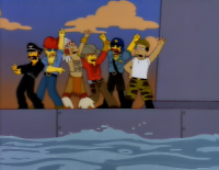 Imagen Promocional de Mi Querido Capitán Simpson Temporada 9 de Los Simpson