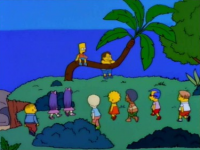 Imagen Promocional de El Autobús de la Muerte Temporada 9 de Los Simpson